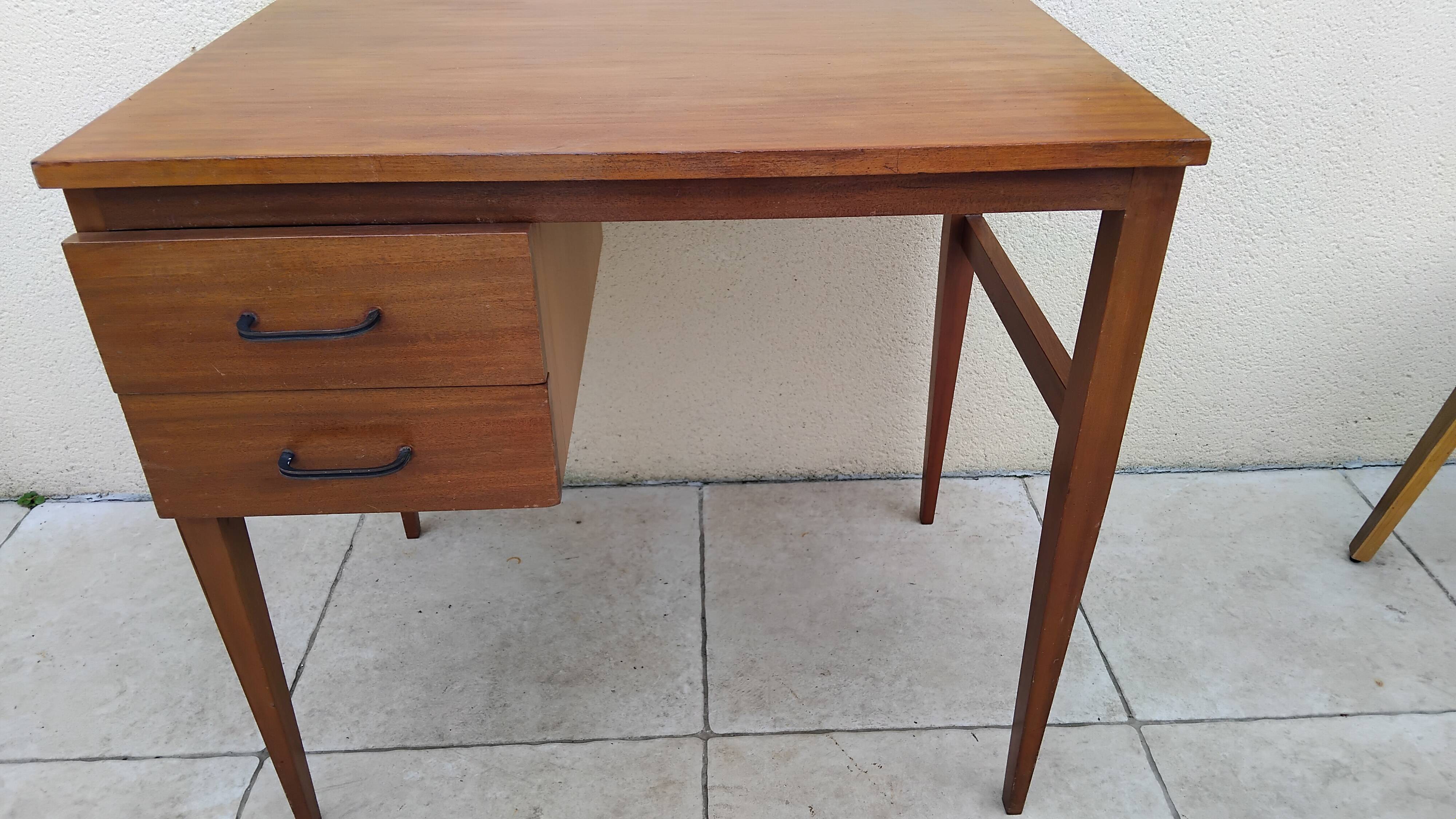 Bureau vintage scandinave teck année 60