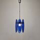 Blue Glass Chandelier or Pendant by Veca, Italy 1970's