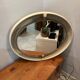 Large oval mirror, Space Age design, vintage from the 1970s.