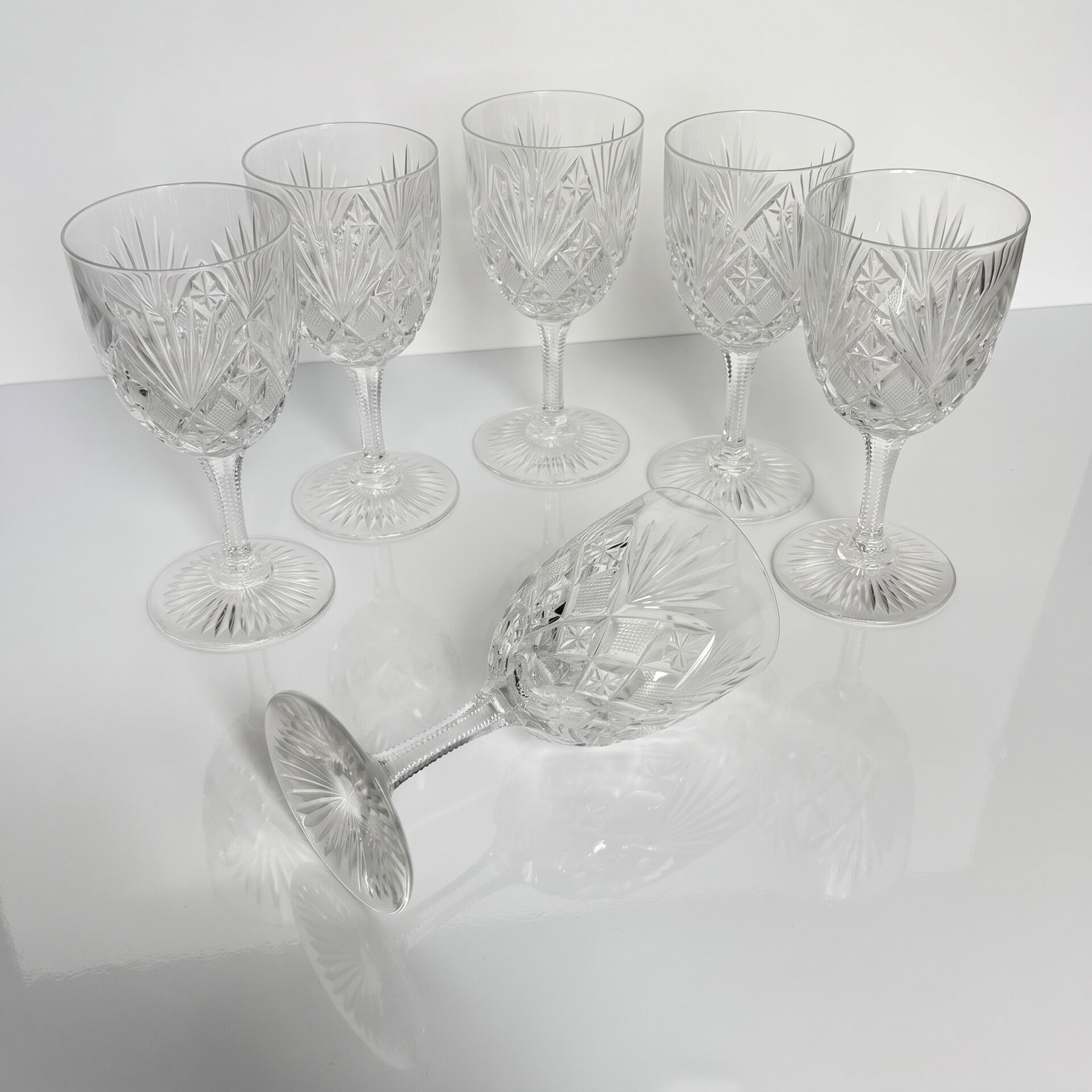 6 Verres à eau en cristal de Saint-Louis | Modèle Gavarni | Première m