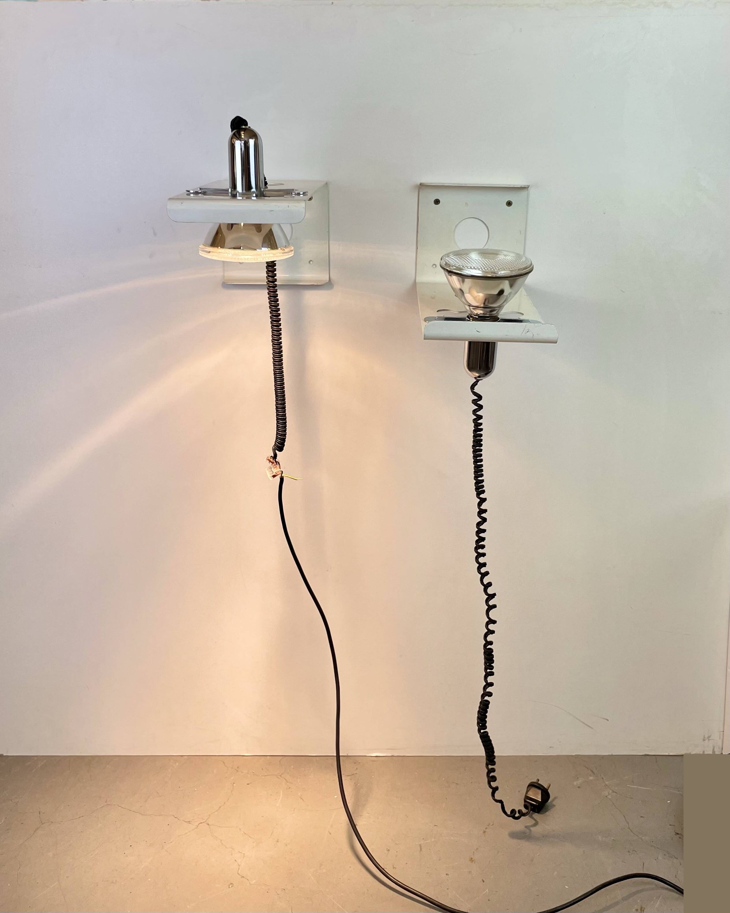 Squadra, Wall Sconces by Ezio Didone for Valenti, 1970s