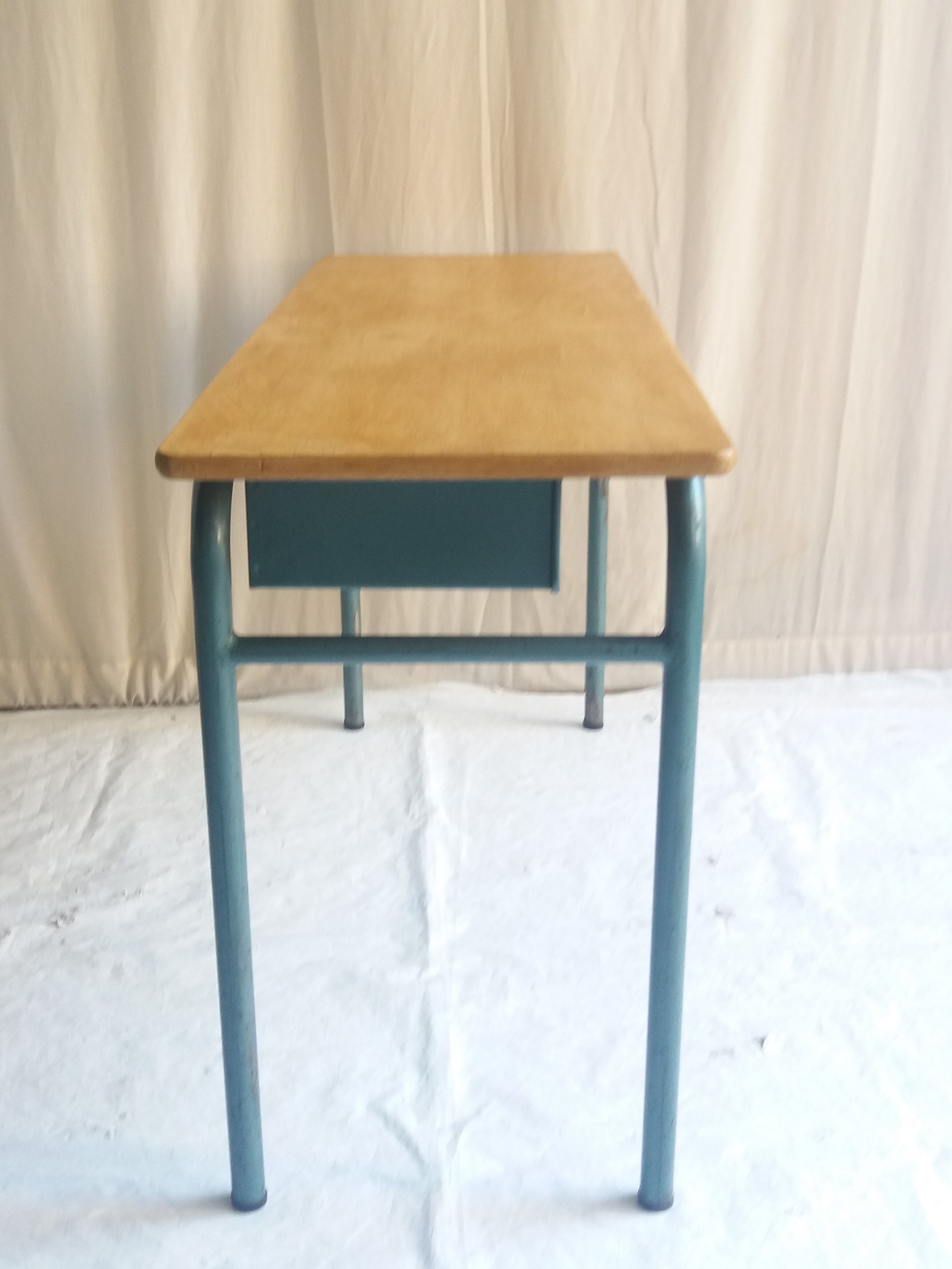 Vintage desk with 2 metal lockers and chair