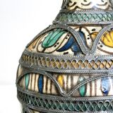 Berrada decorative pitcher made of pewter.