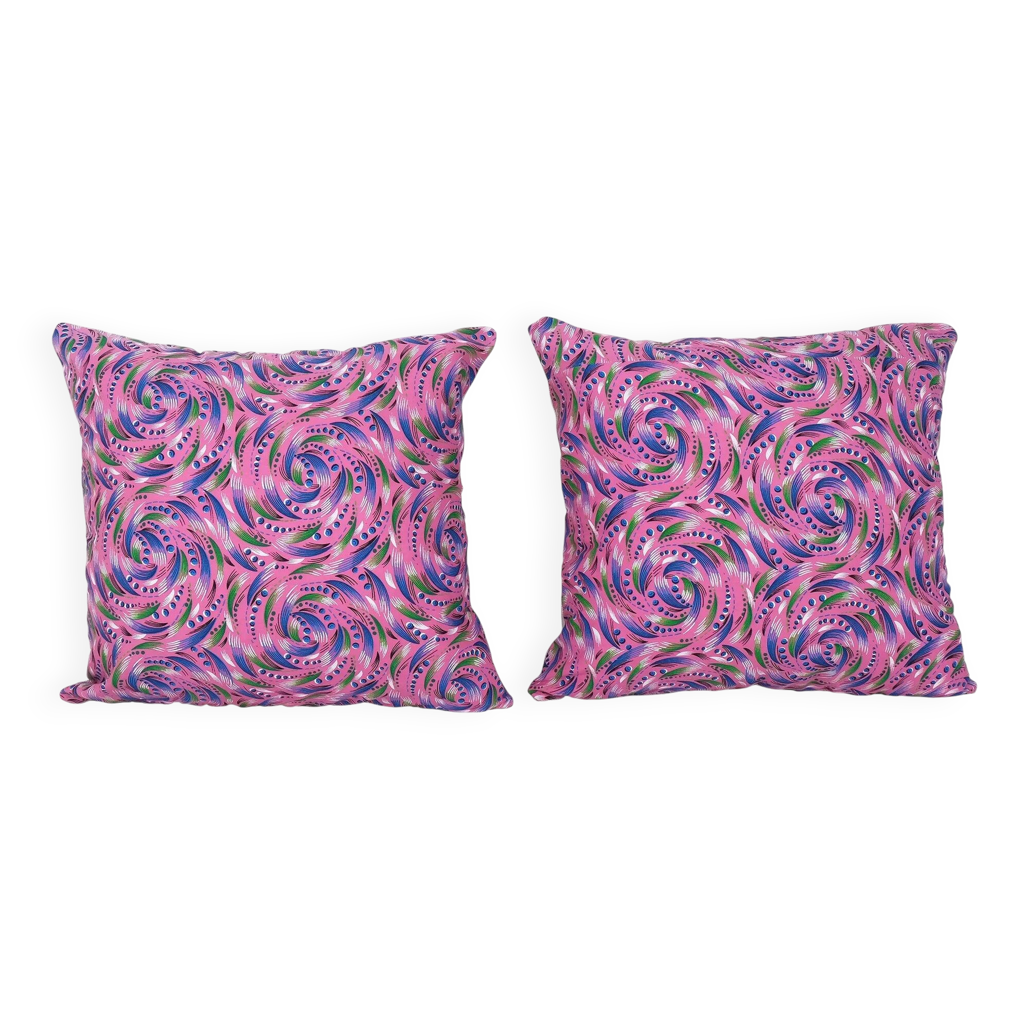 Set of 2 vintage Turkish cushion covers 51x51 cm