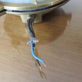 Brass porthole wall lamp