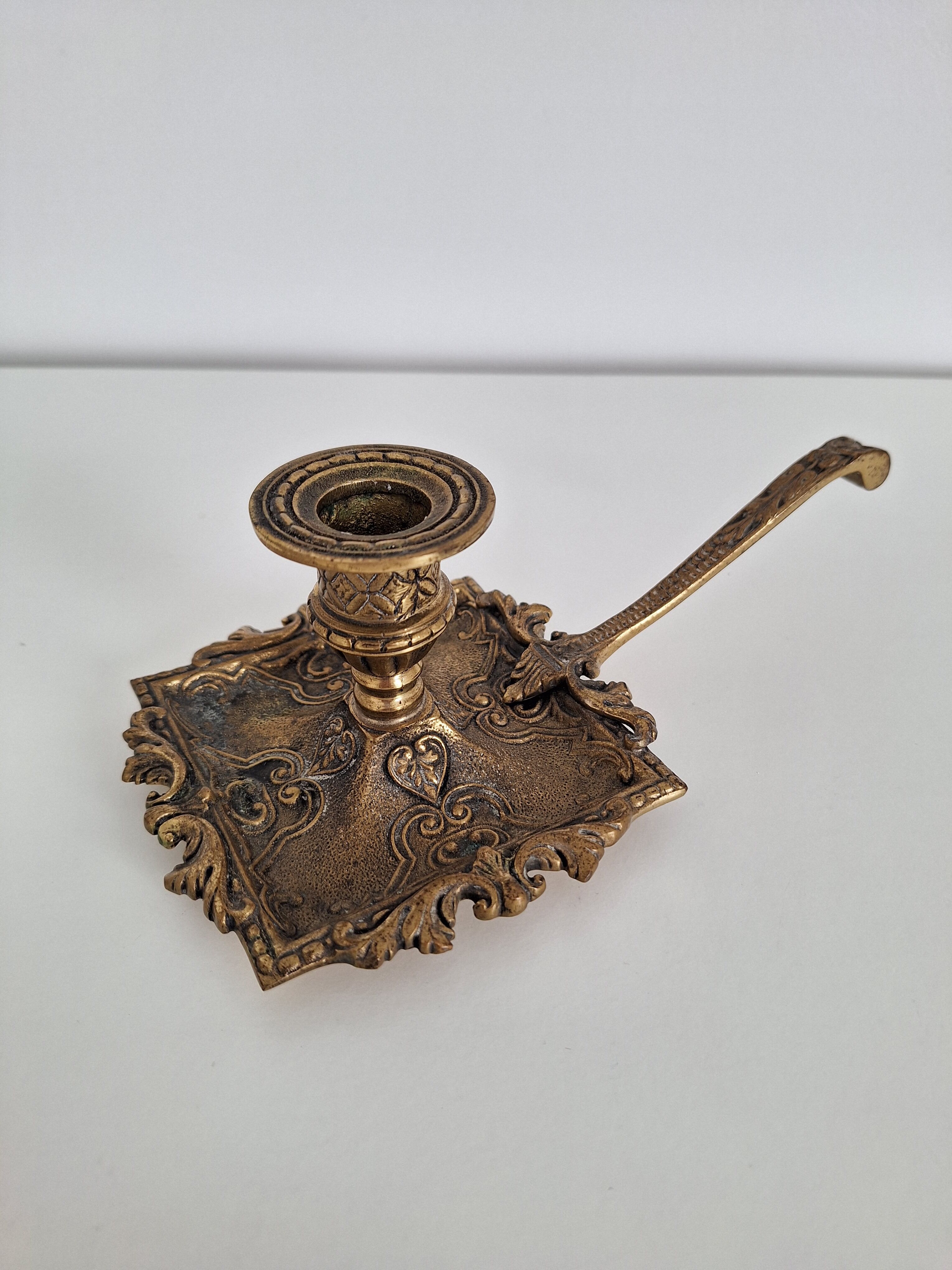 Vintage 19th bedroom candle holder