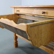 Danish mid-century oak sewing cabinet by Henning Kjaernulf