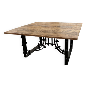 Table salle à manger - acier bois