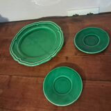 Set of 3 ceramic plates from Vallauris signed Cerenne vintage 60s