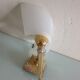 White / vintage perspex wall lamp 50s-60s