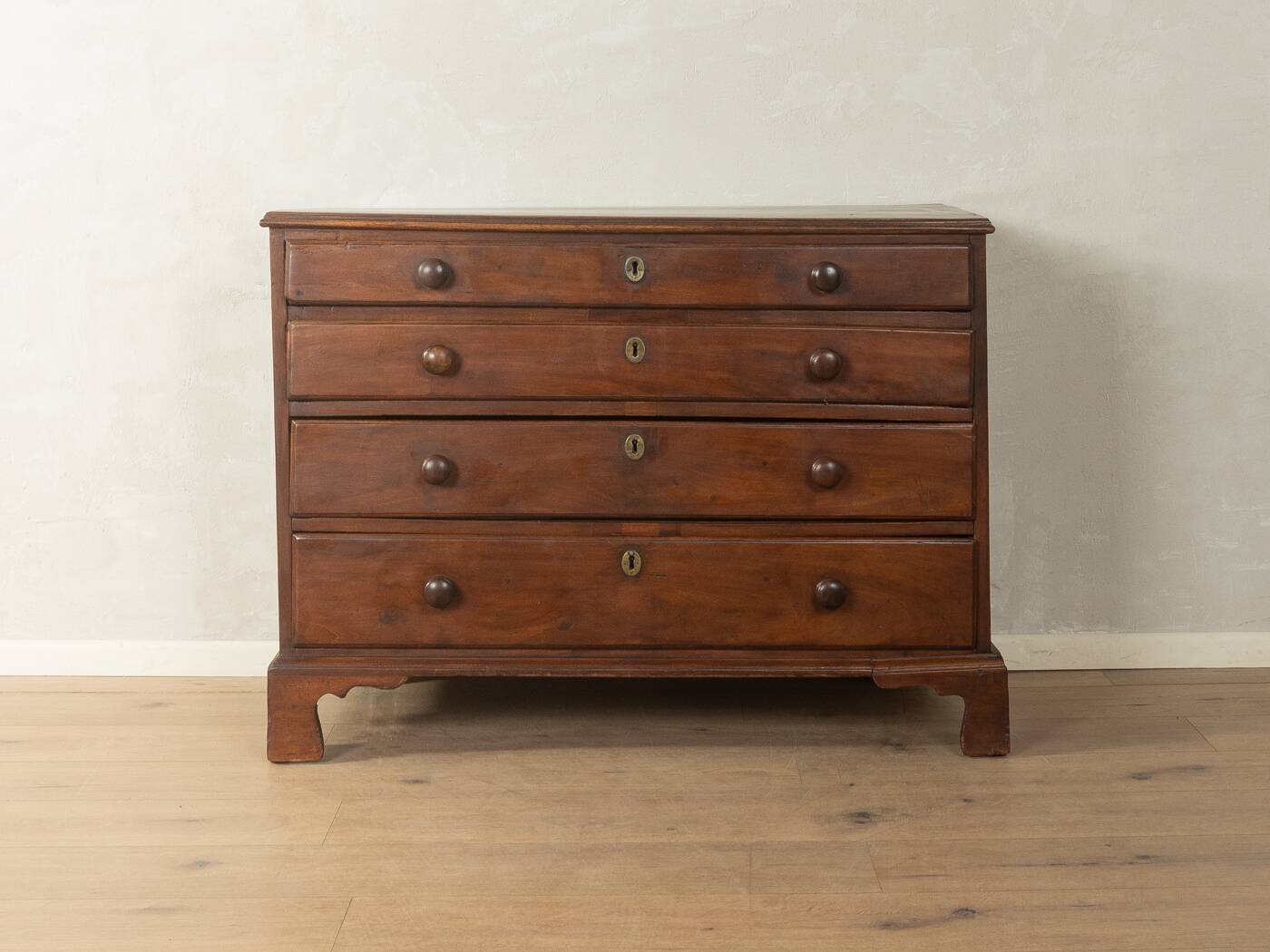 Commode en lin de l'ère victorienne vers 1840, vintage