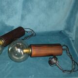 Pair pendants brutalist style 1970