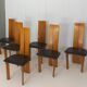 Set of 6 chairs by Mario Marenco for Mobilgirgi, 70s