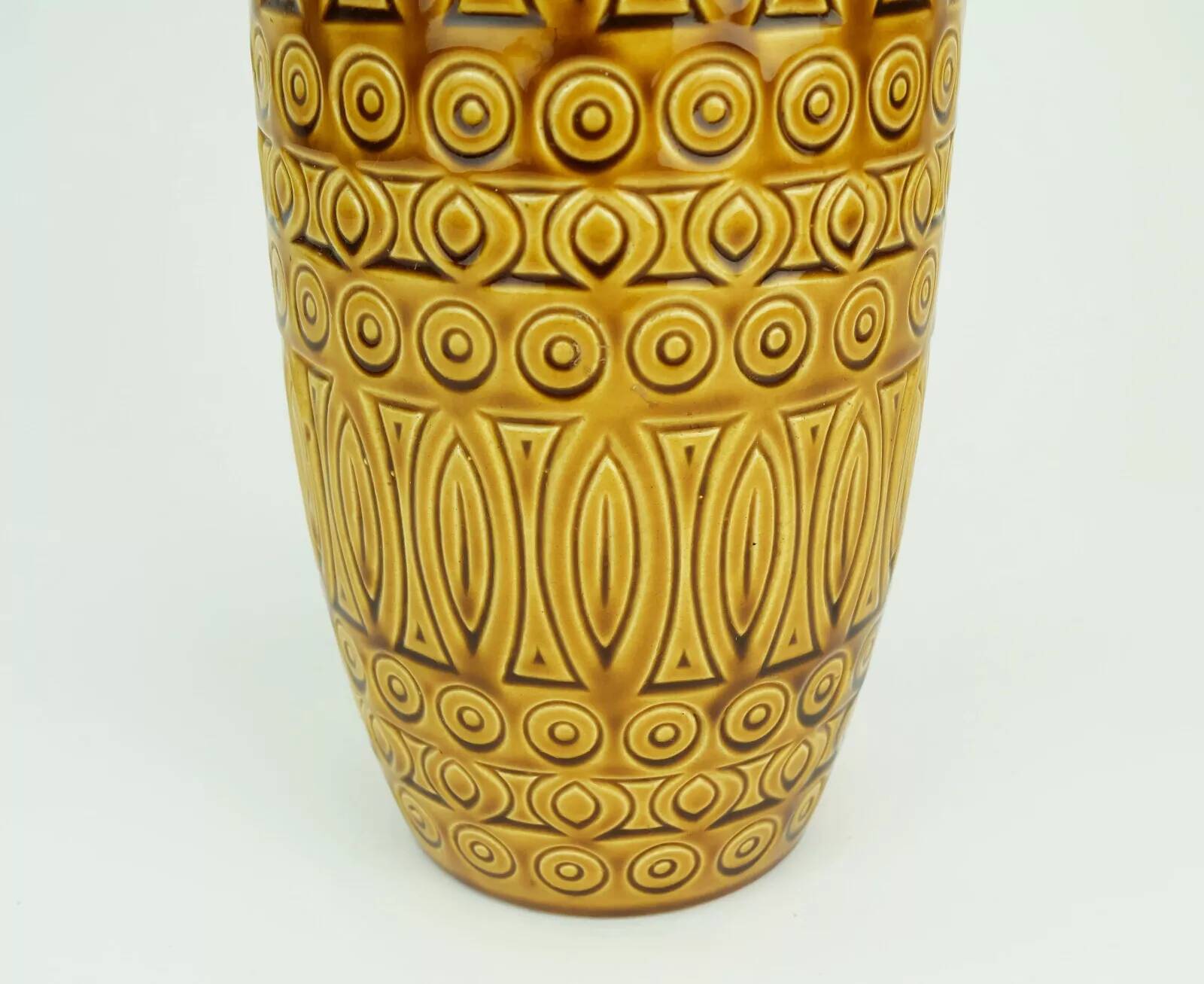 scheurich mid century VASE 1960s decor hellas ochre glaze model 264-30
