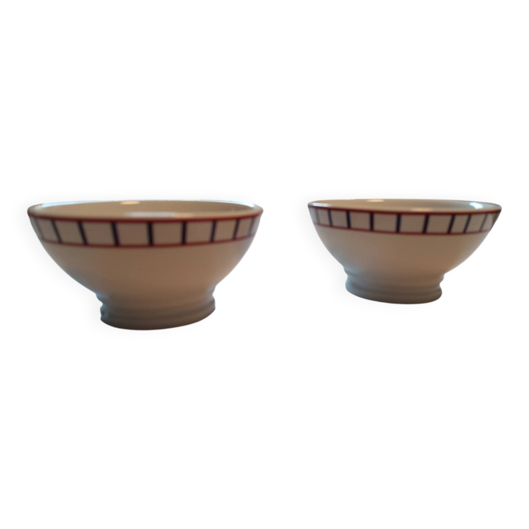 2 Basque Essor porcelain bowls