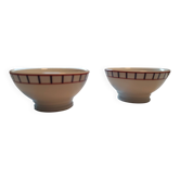 2 Basque Essor porcelain bowls