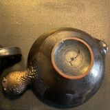 Duo of vintage enamelled ceramic candle holders born 60-70