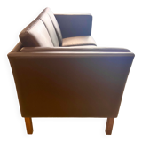 Danish leather sofa 3 places