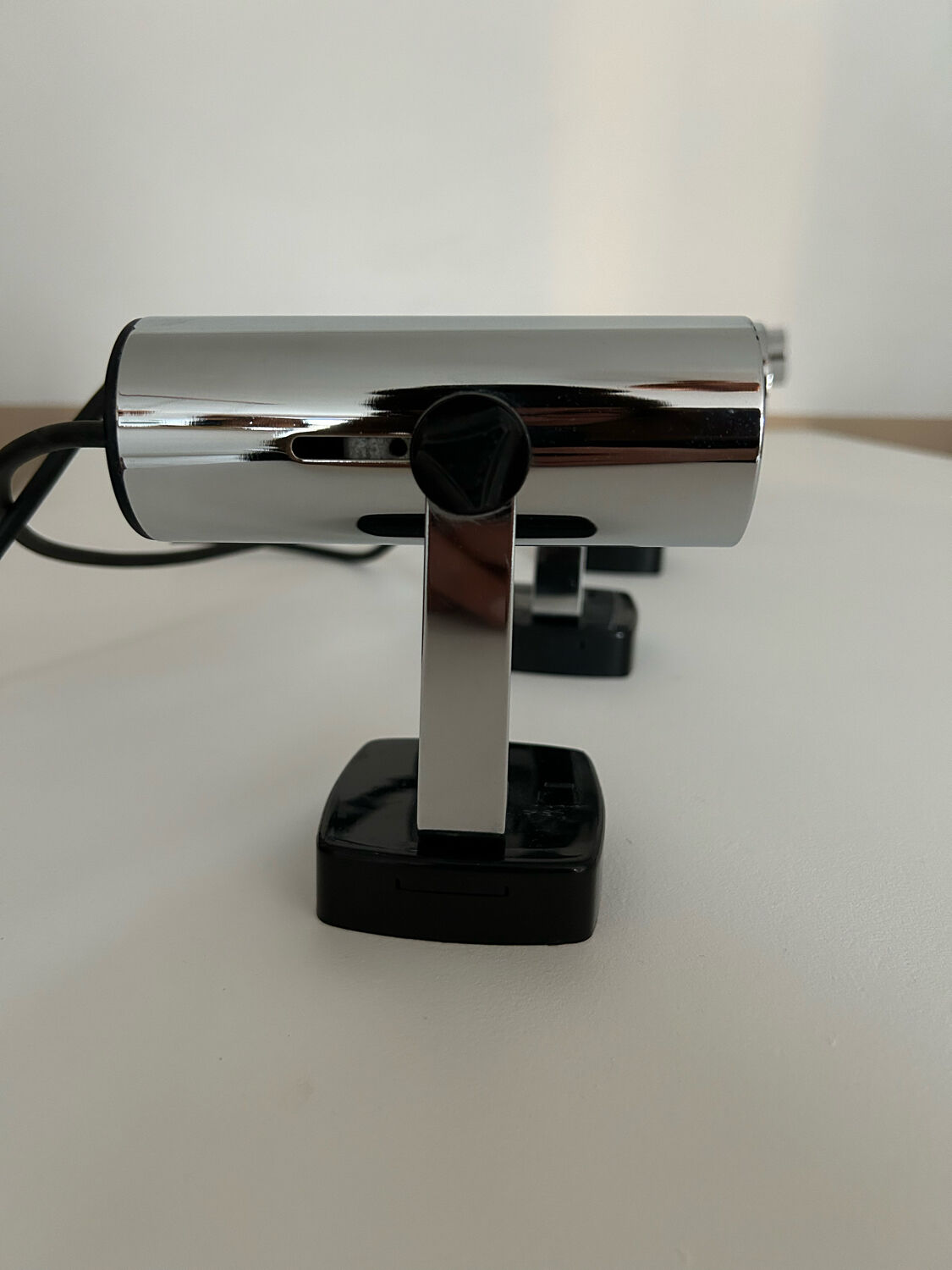 Paire d’appliques vintage orientable, chrome, italie 1970