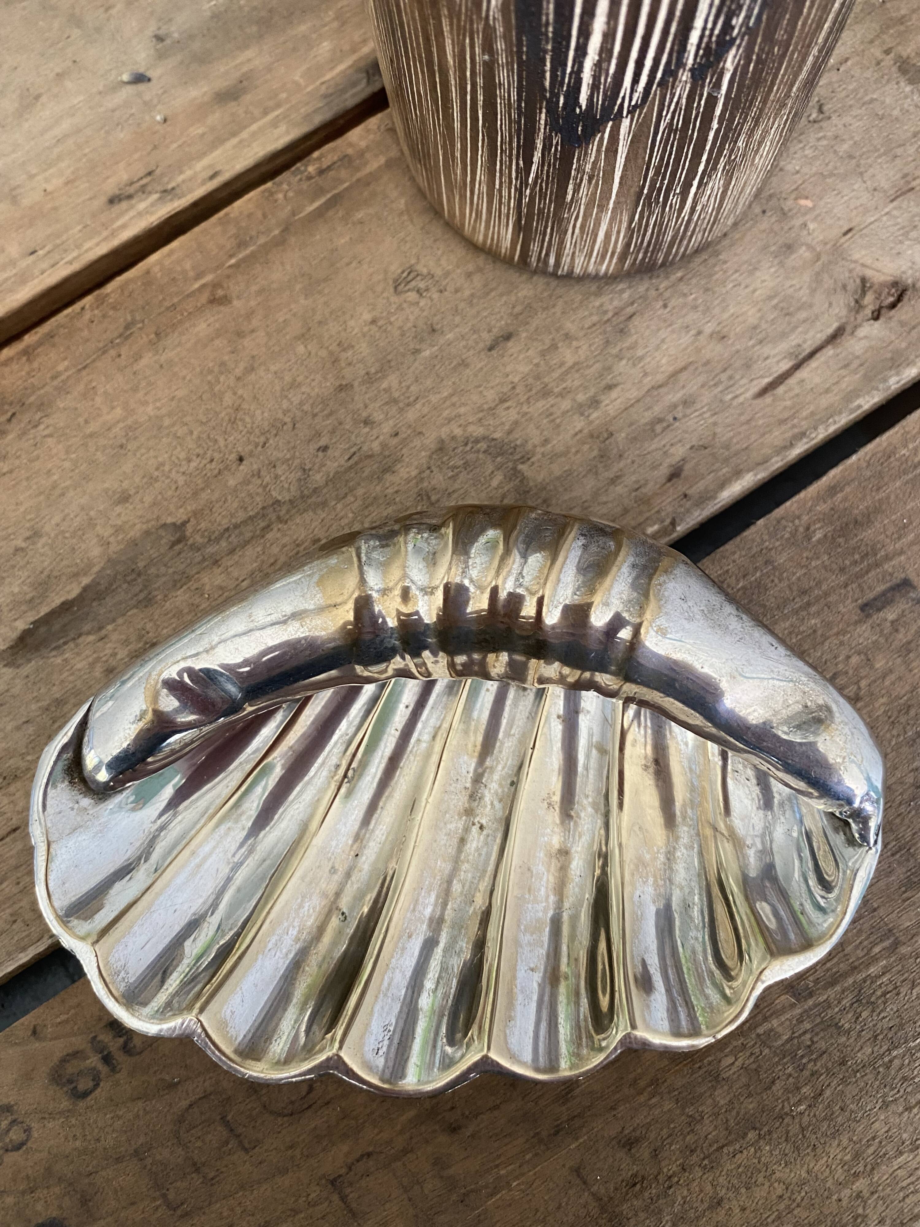 Silver metal pocket empty