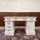Classic English White Chesterfield Desk