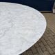 Original Knoll Tulip dining table in Carrara marble (120cm)