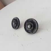 Pair of solid aluminium Victorian-style handles