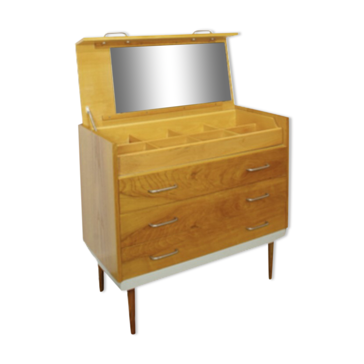 Vintage jewelry cabinet with mirror