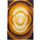 Space age carpet orange circles, 1970s