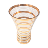 Vase glass golden 40s