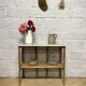 Marble and wood console