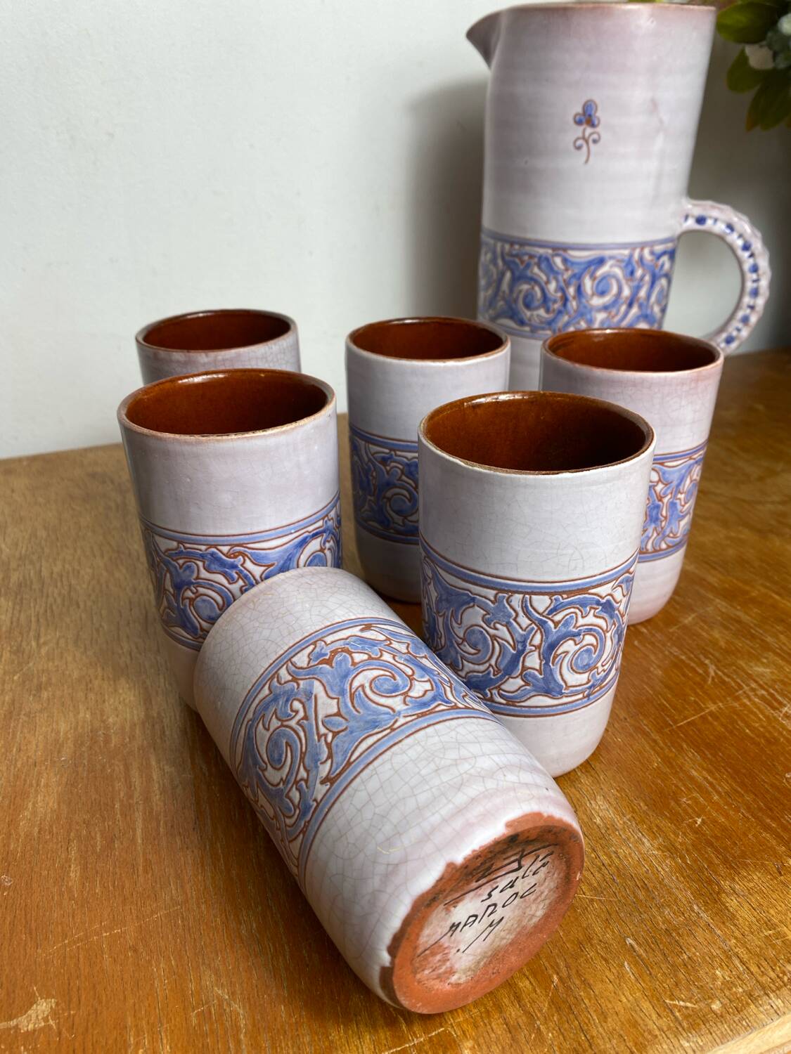 Ceramic orangeade set