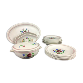 Tableware service Salins les bains Charbonnier model Georgette