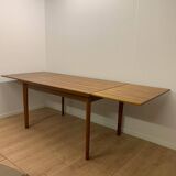 Extendable teak dining table, att. Brdr. Furbo, 1960