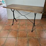Old oak bistro table, 125cms L