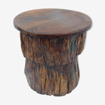 Stool table bedside table log wood floats