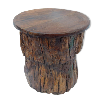 Stool table bedside table log wood floats
