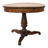 Table Rond 19ème Siècle En Noyer
