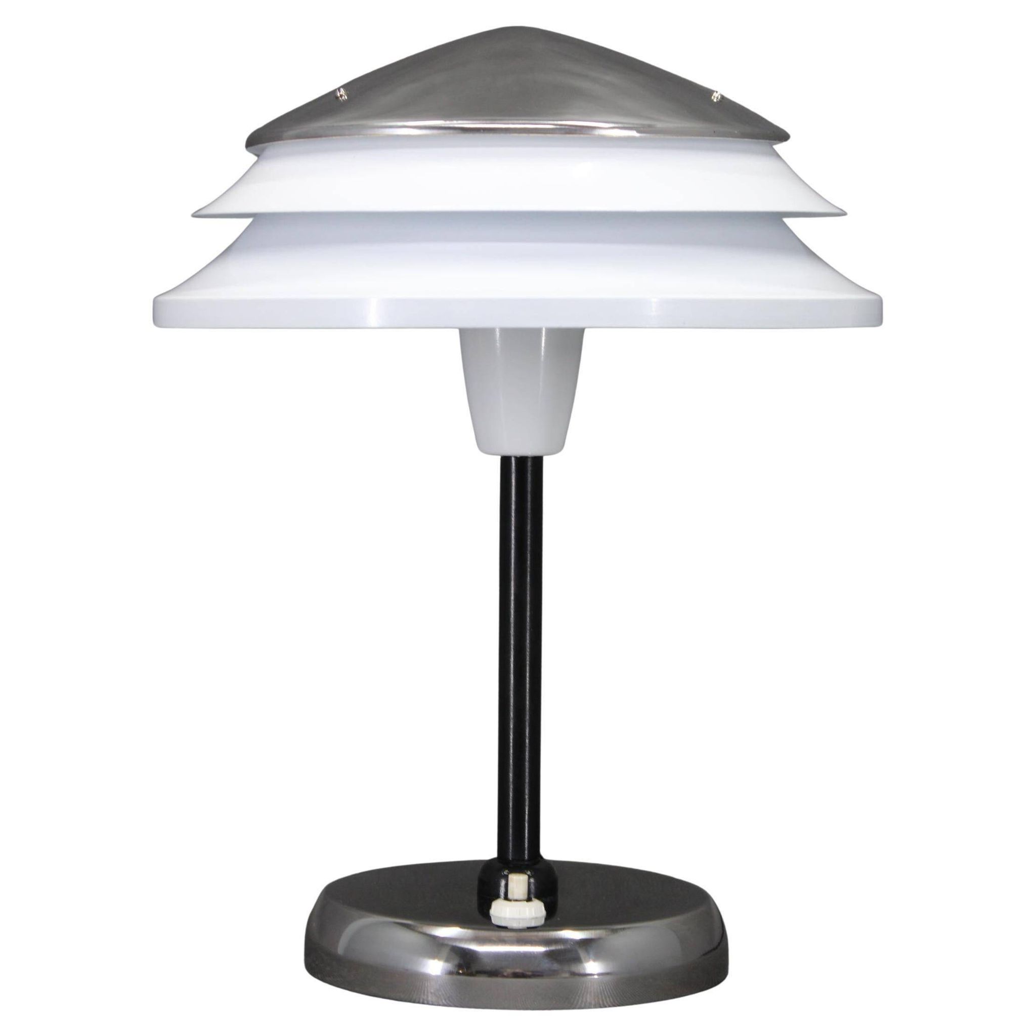 Mid-Century Chrome Table Lamp by Zukov, 1970s