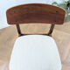 Chaises scandinave teck & tissu