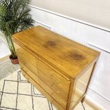 Commode vintage pieds compas