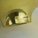 Limburg flush mount model a475 3031 flower-shaped glass shade and brass 70s
