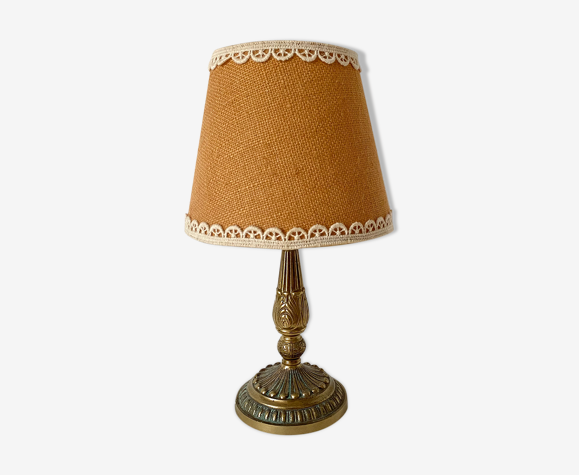 Lampe de table en laiton doré