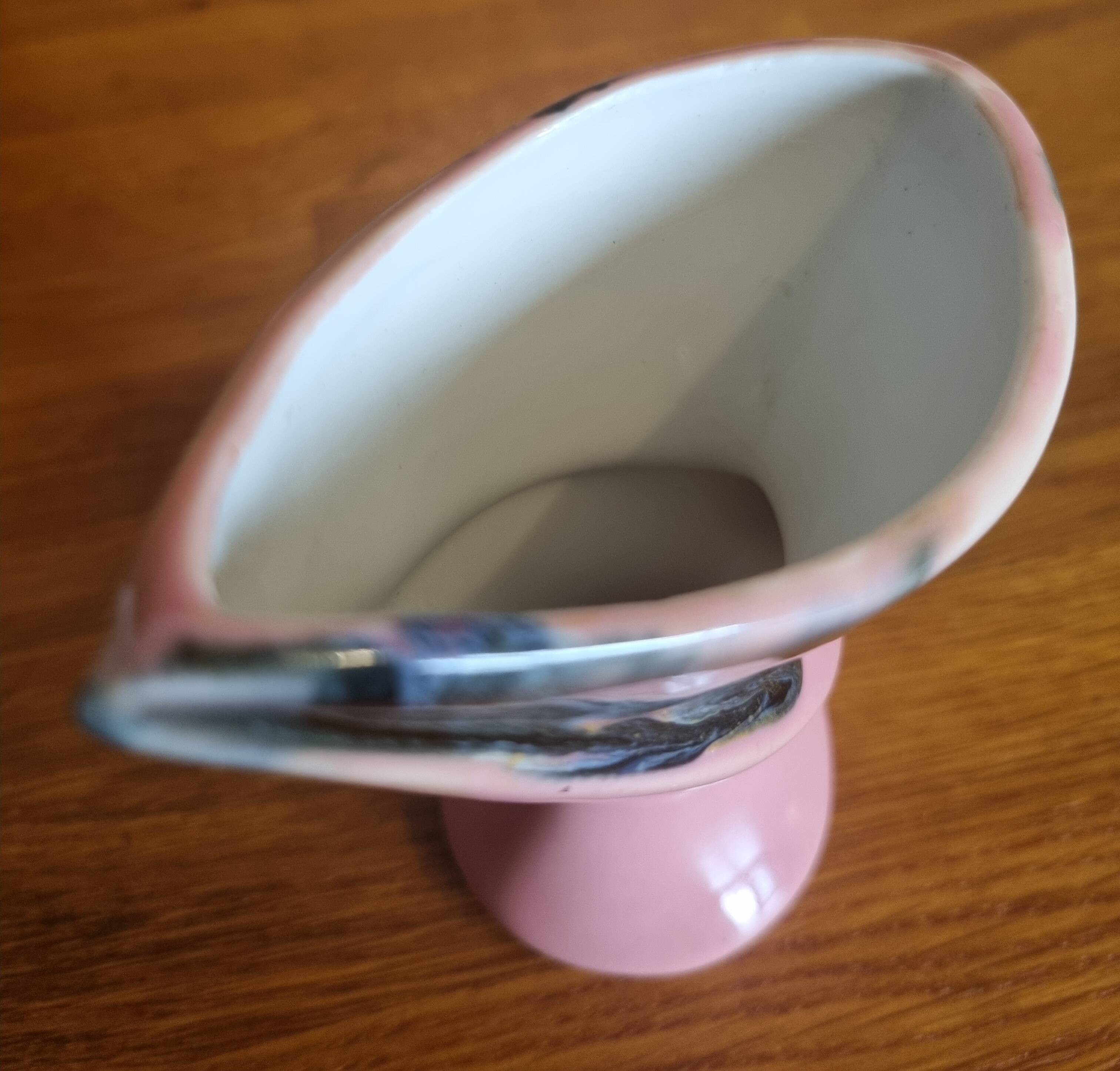 Vase vintage art déco années 50 forme libre