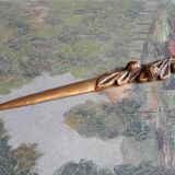 Art Nouveau brass paper cutter