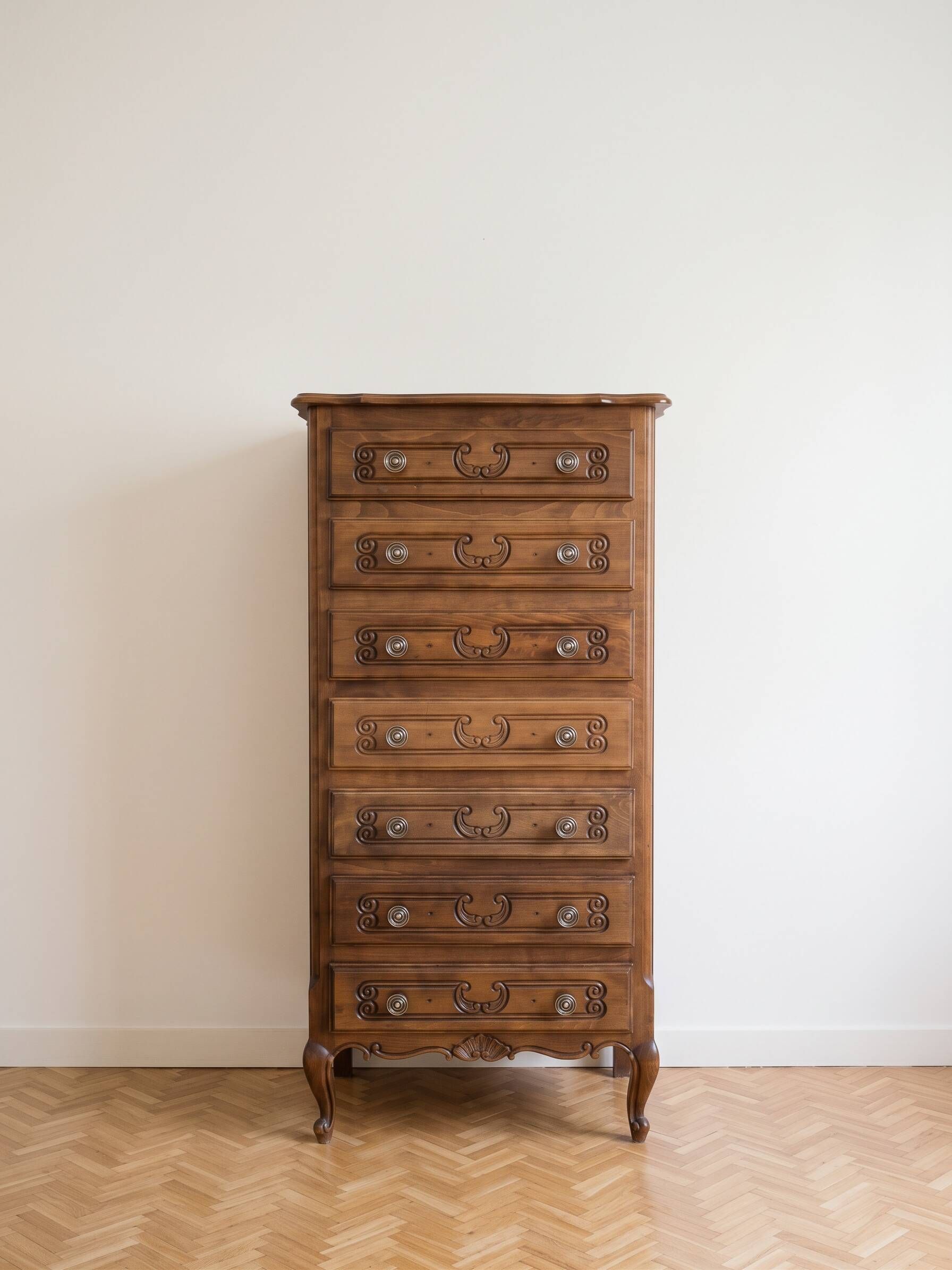 Semainier Louis XV en bois