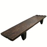 Vintage wabi sabi Senufo or Naga bench low table