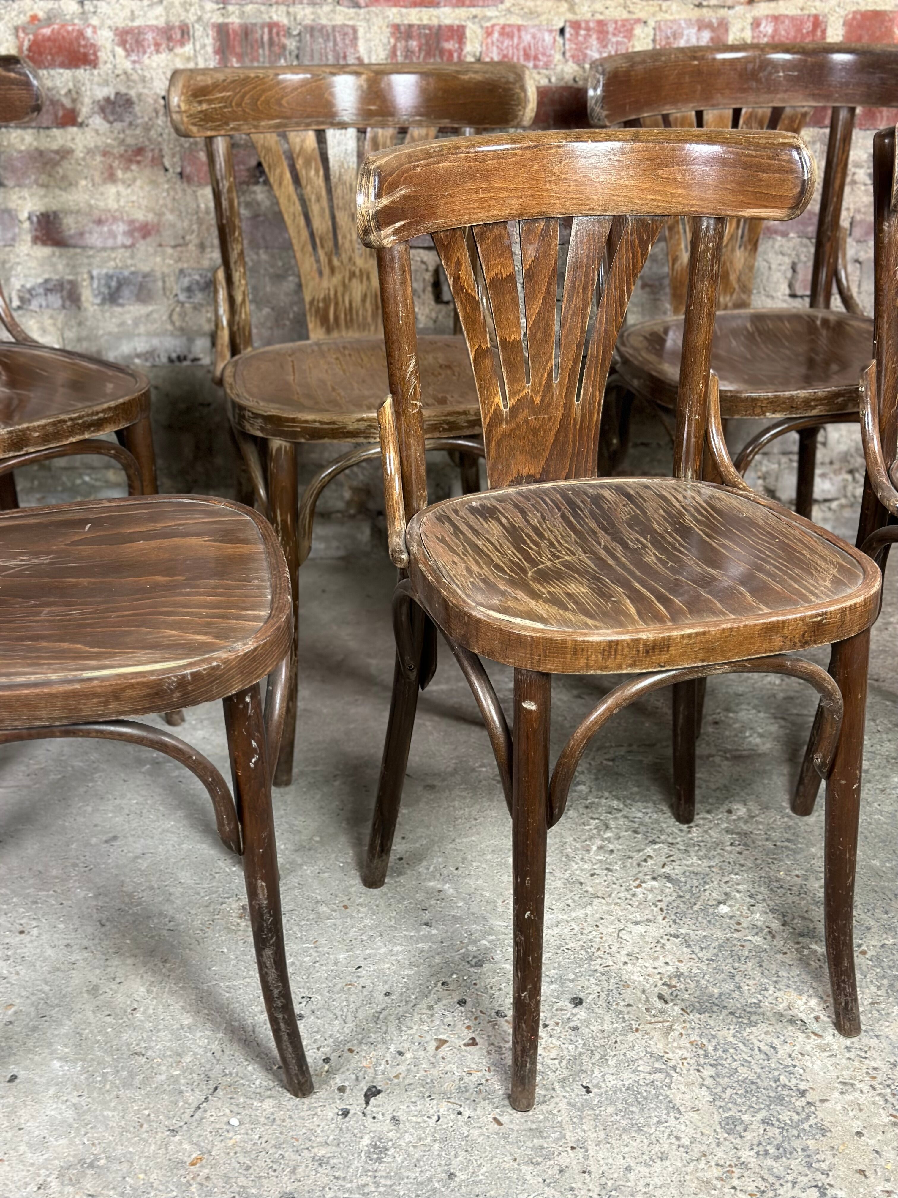 Bistro chairs (series of 6) 50s