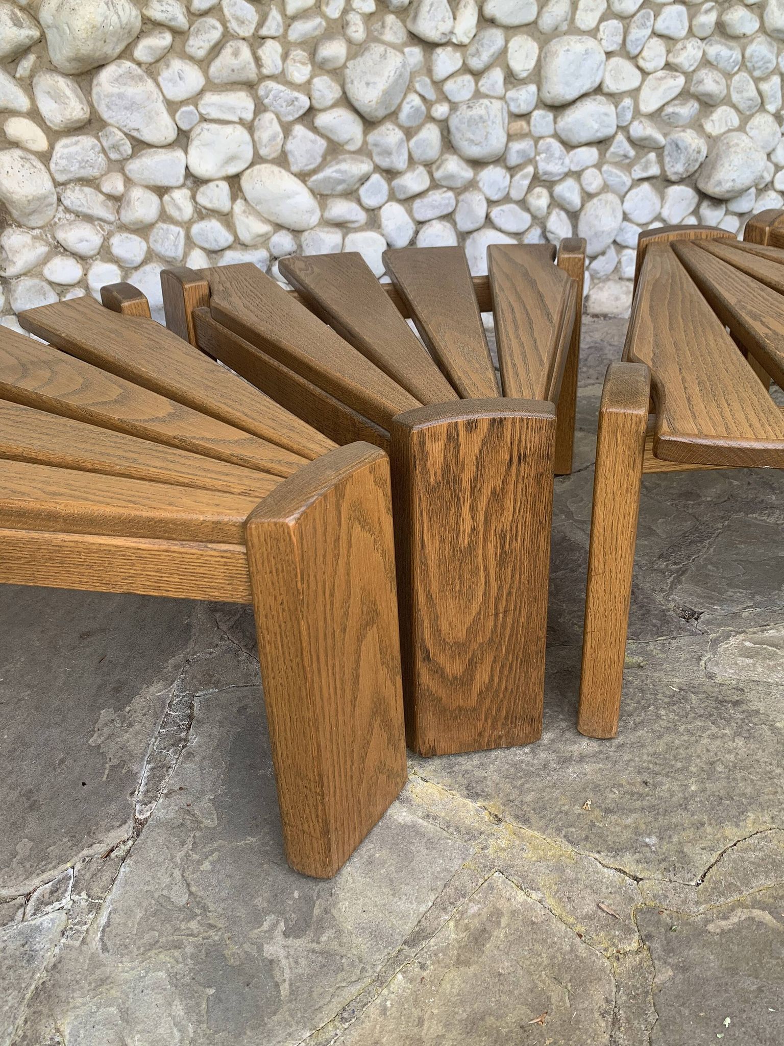 Set of 4 brutalist side tables by Radboud Dittmann, Dittmann & Co. 1970