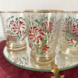 Antique floral glasses
